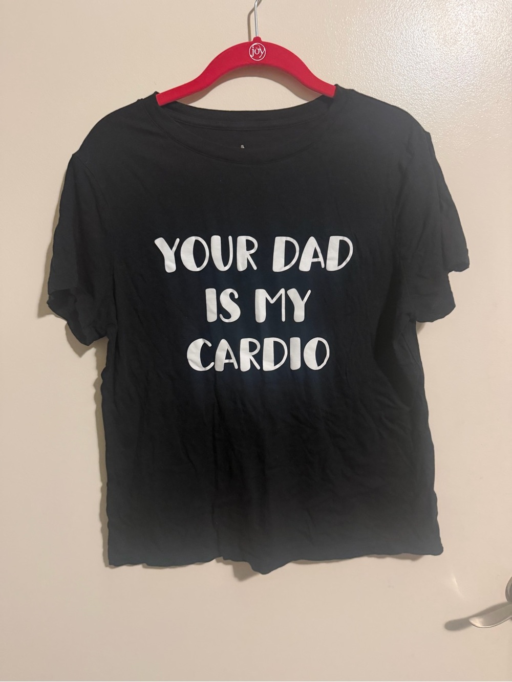 a new day Black Kids' Graphic Tee with White Slogan